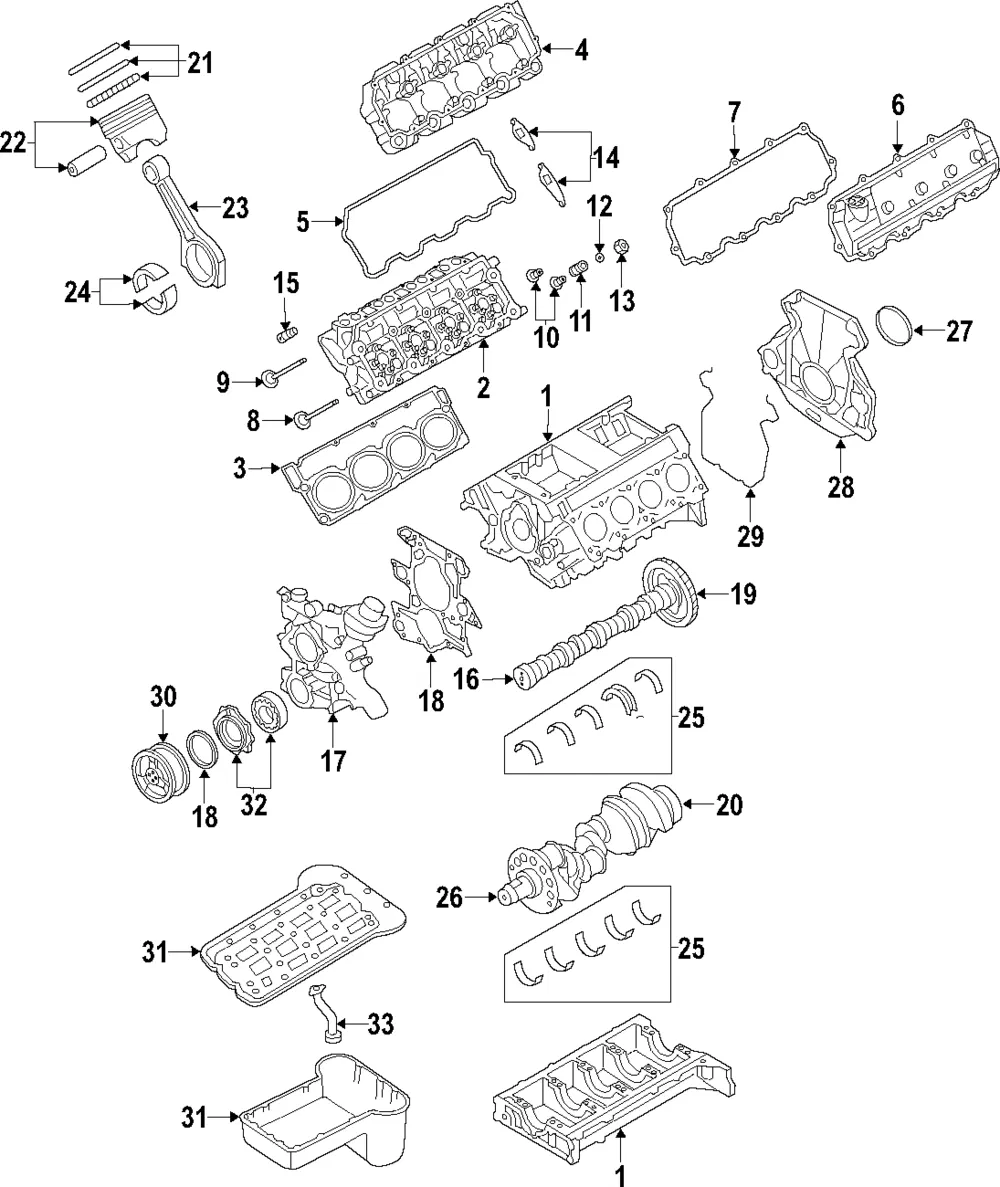 Engine Piston Ring - Ford (4C3Z-6148-AA) - view 8