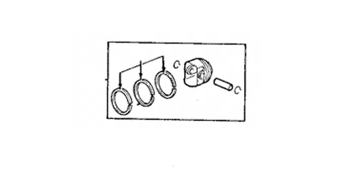 Engine Piston - Ford (4g7z6100ba)