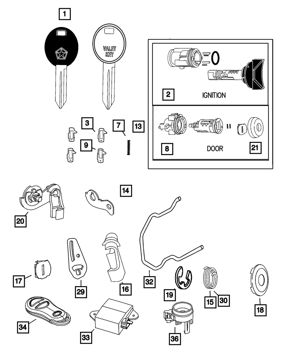 Lock Cylinder - Mopar (5019130ac) - view 3