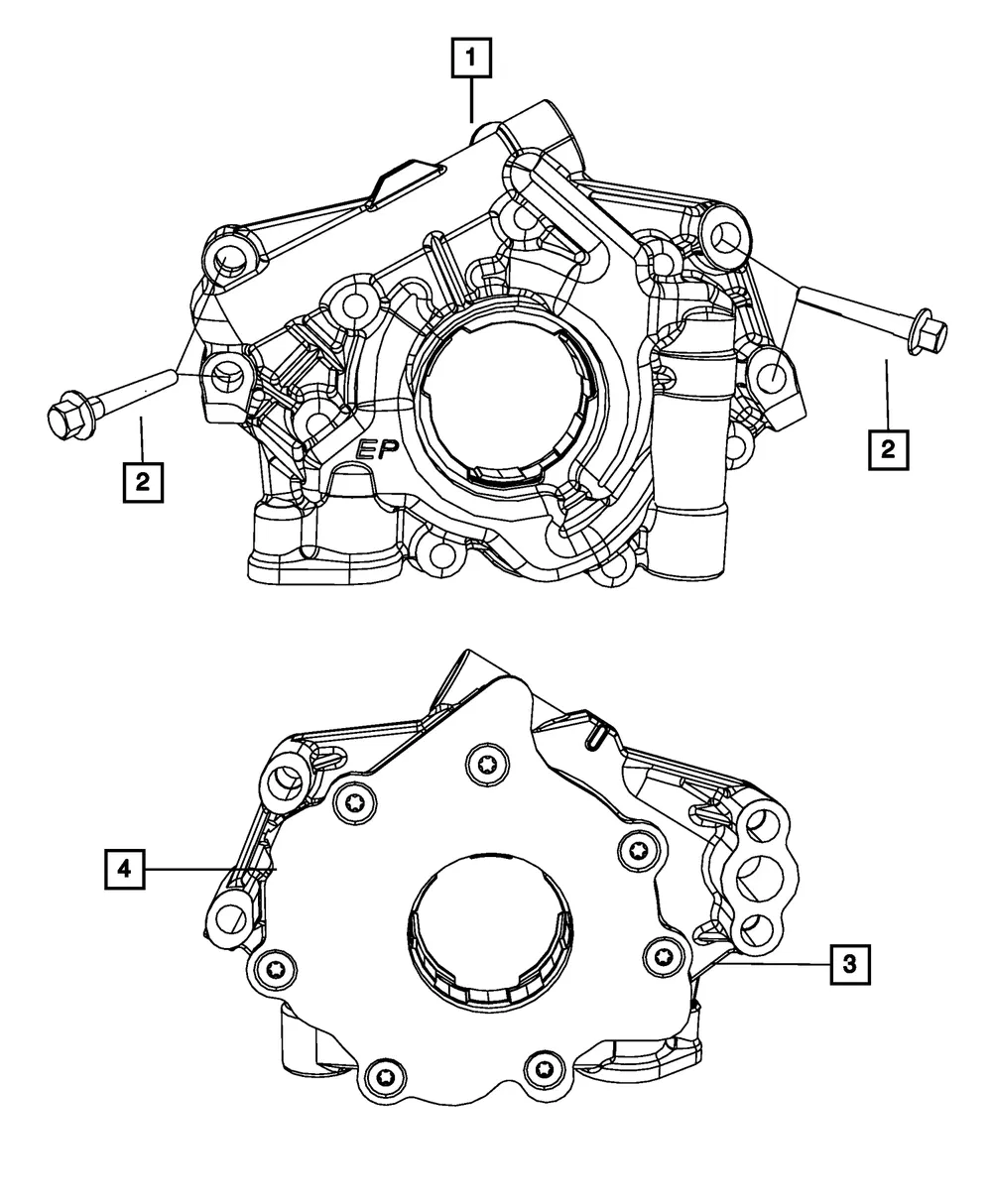 Engine Oil Pump - Mopar (5038398AE) - view 6