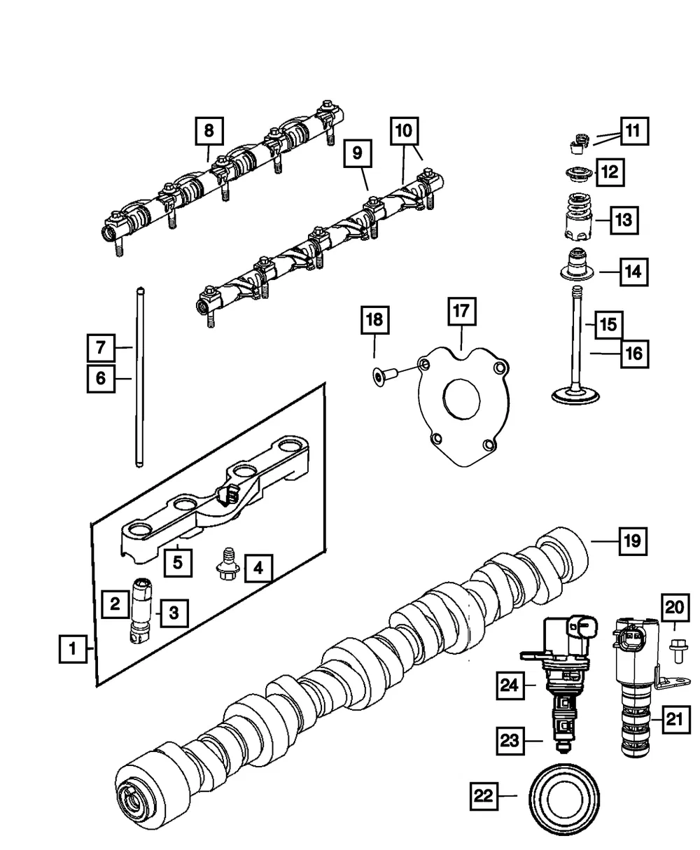 Engine Camshaft - Mopar (5038419AB) - view 8