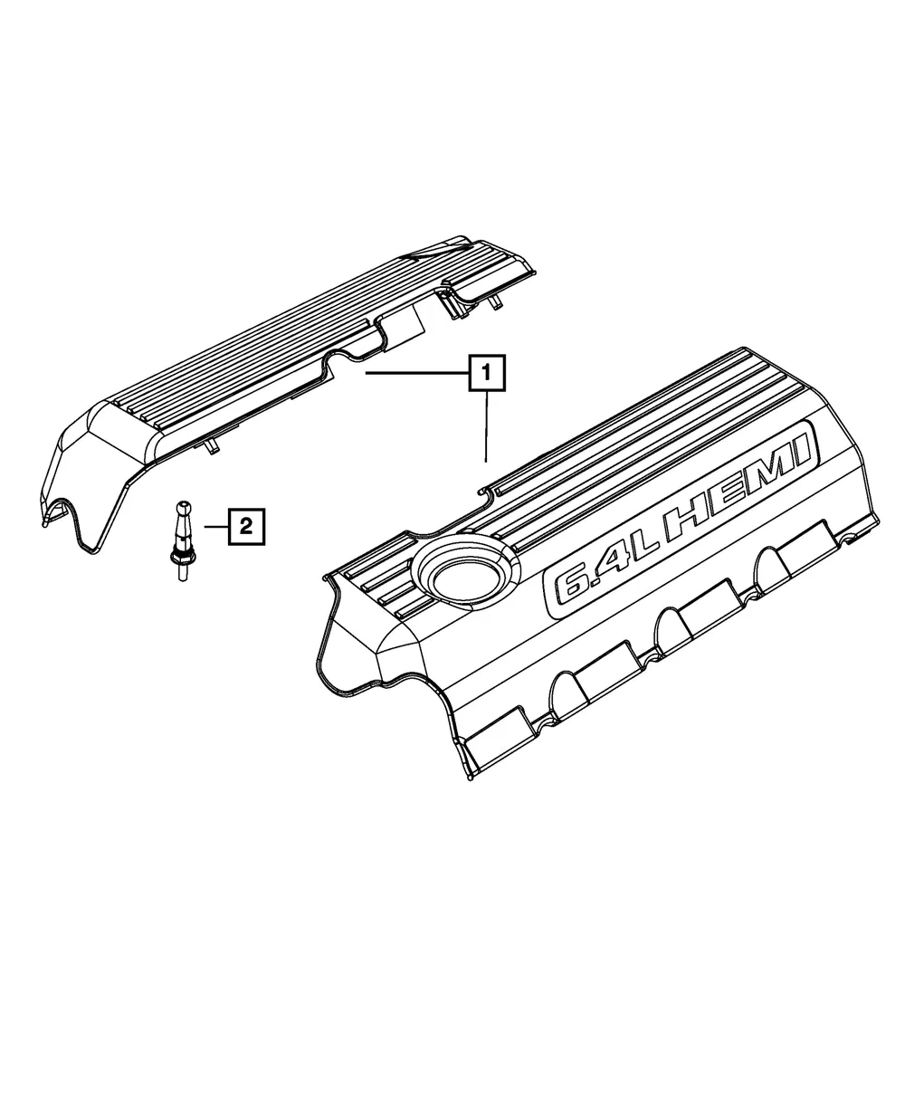 Engine Cover - Driver's Side (LH) - Mopar (5038693AD) - view 6