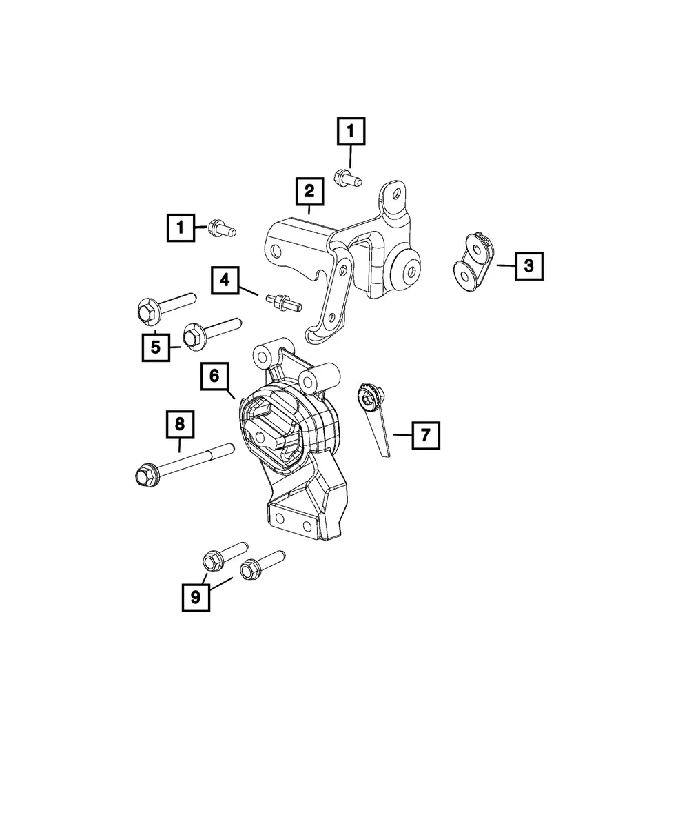 Engine Mount Insulator - Mopar (5038872ab) - view 4