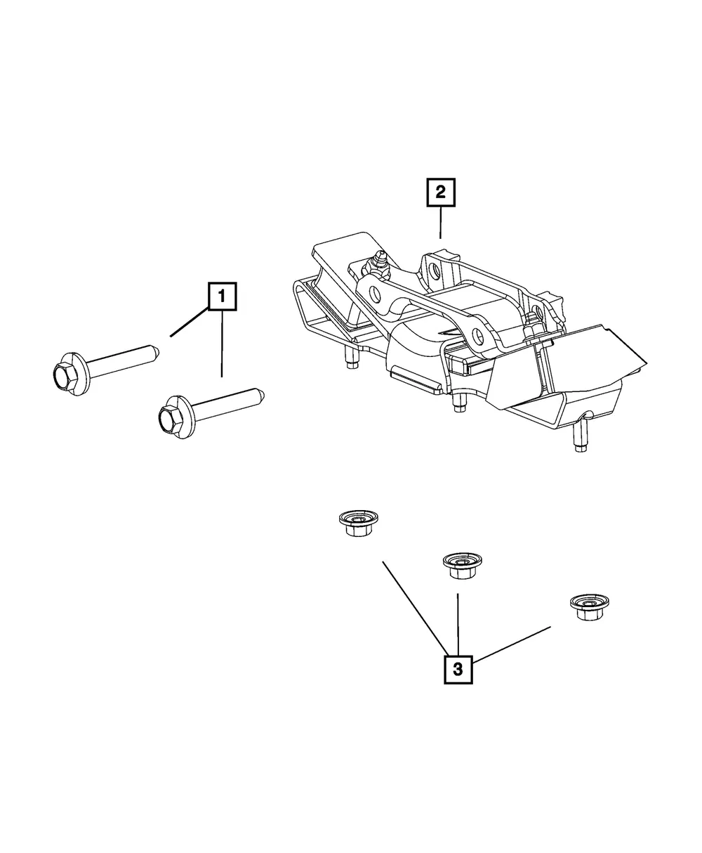 Transmission Mount Bracket - Mopar (5038874ab) - view 4