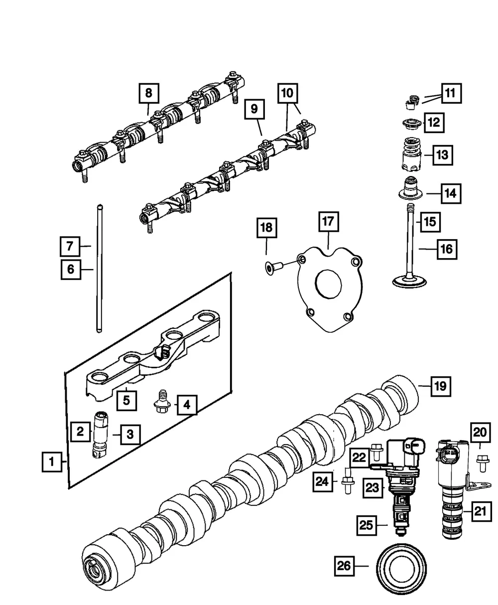 Engine Camshaft - Mopar (5045517AC) - view 7
