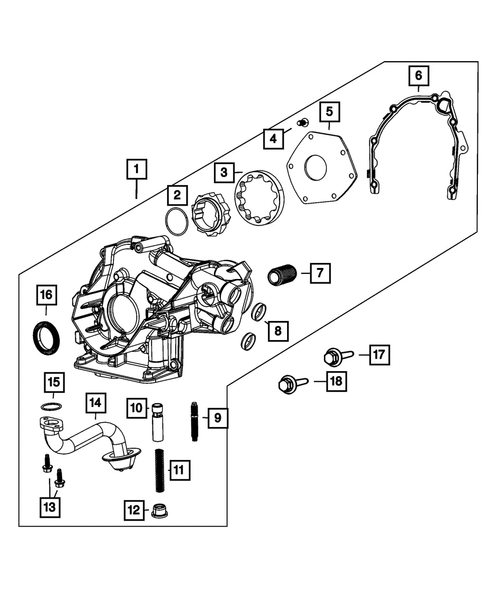 Engine Oil Pump - Mopar (5047363ad) - view 4