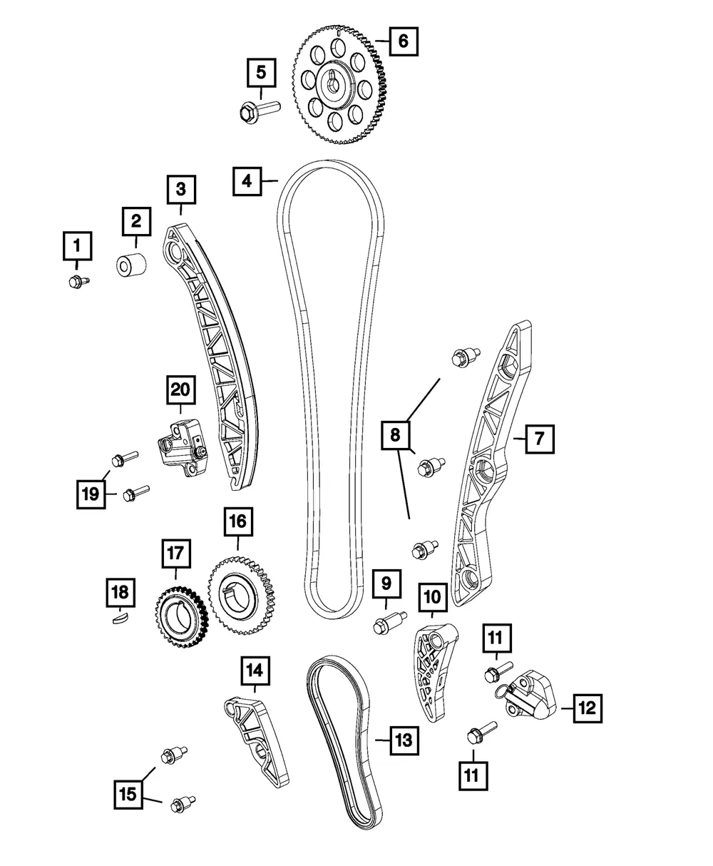Timing Chain Guide - Mopar (5047364aa)