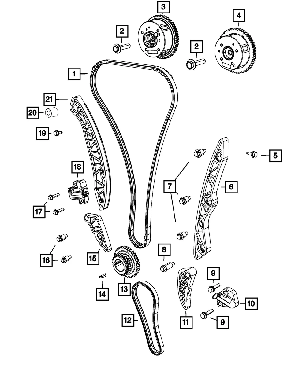 Camshaft Phaser - Mopar (5047529ac)
