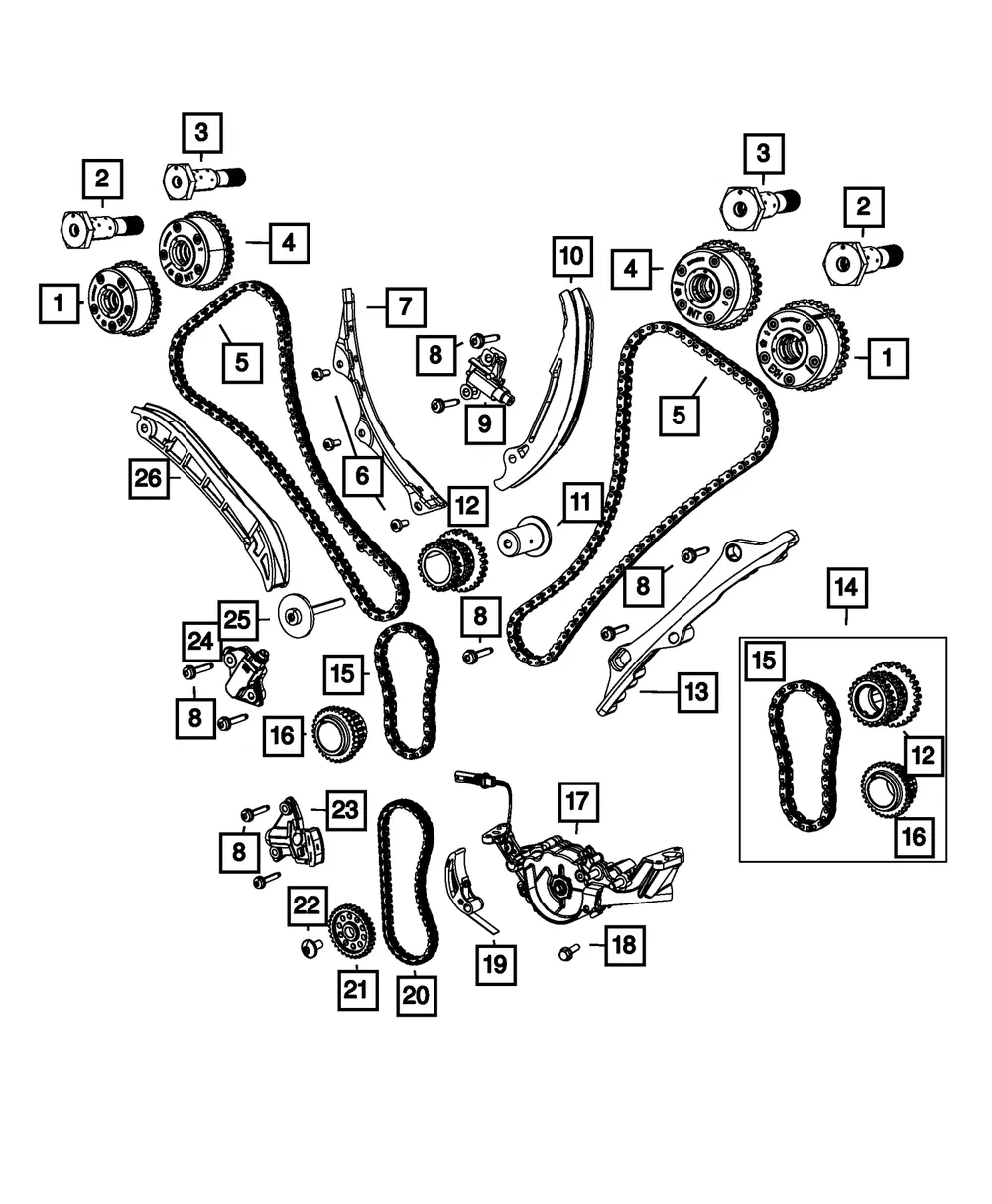 Timing Primary Chain - Mopar (5047907AA) - view 5