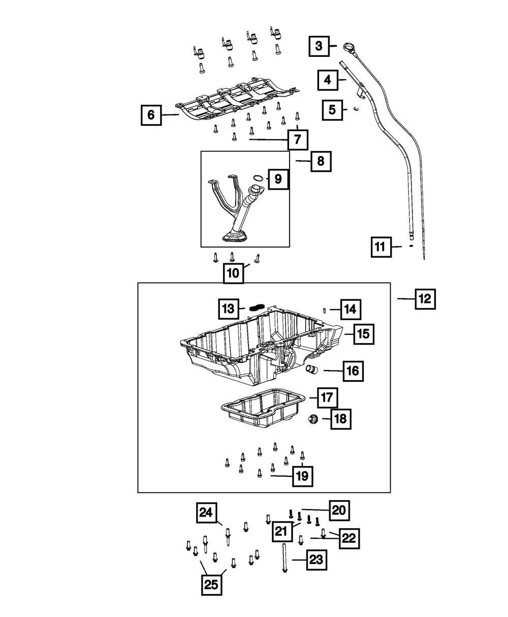 Oil Pan - Mopar (5048692aa) - view 2