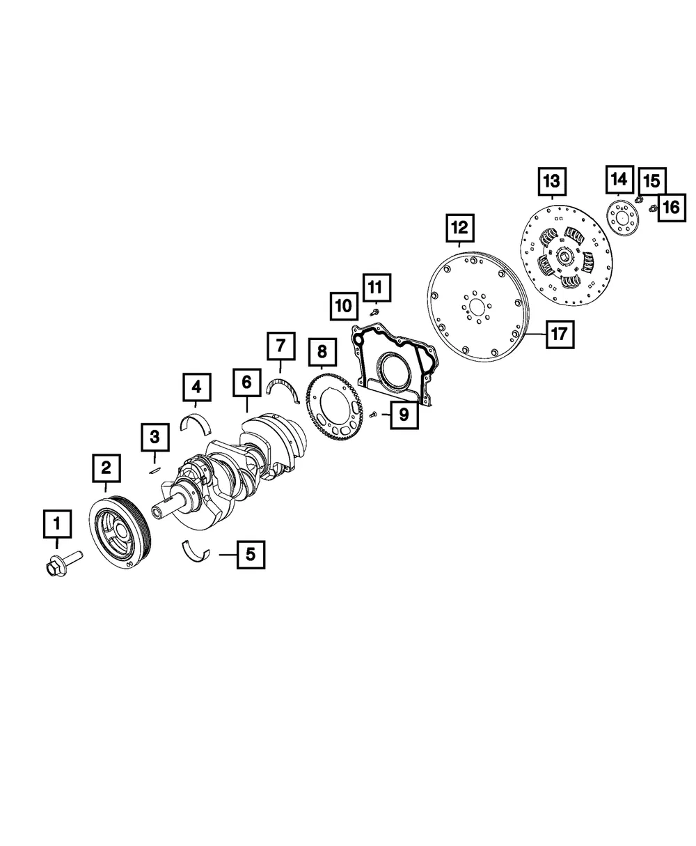 Engine Flywheel - Mopar (5062478ab) - view 4