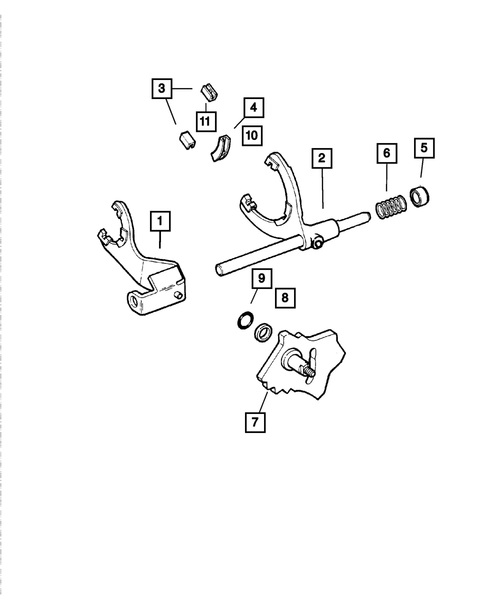 Transfer Case Mode Shift Fork - Mopar (5080158aa) - view 4