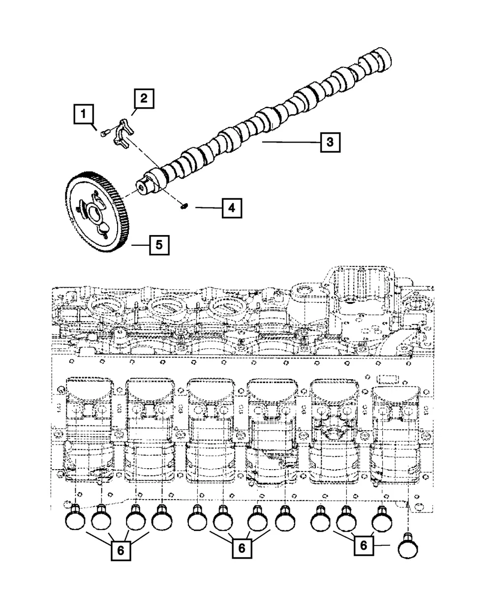 Camshaft Thrust Support - Mopar (5086893aa) - view 4