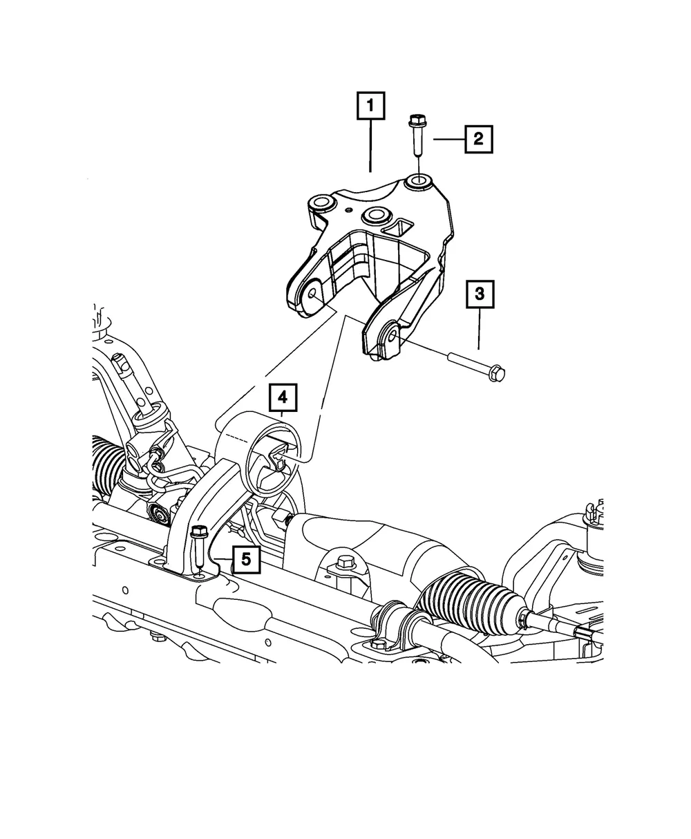 Engine Mount - Mopar (5090007aa) - view 5