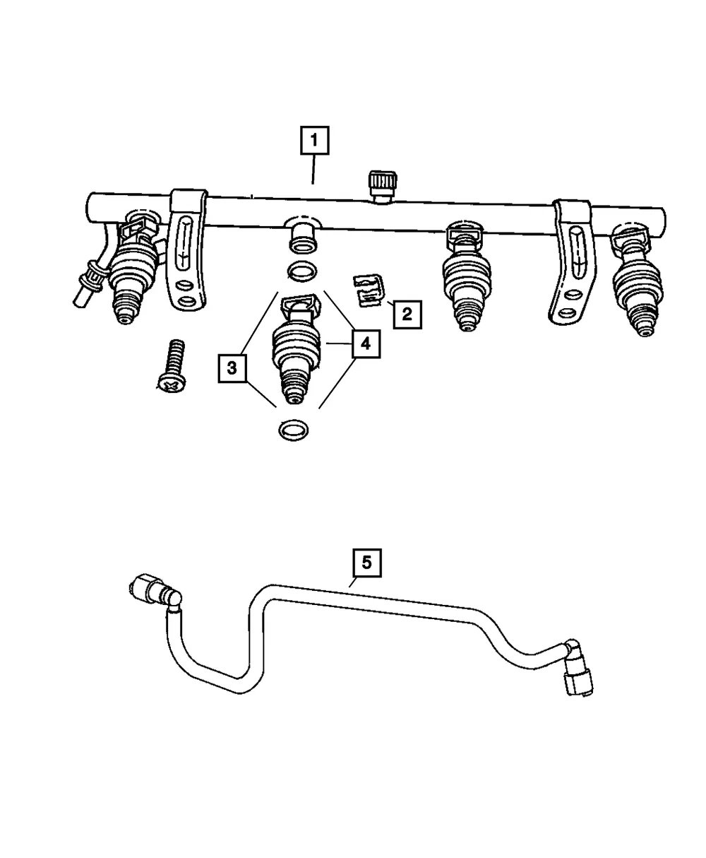 Fuel Supply Tube - Mopar (5105944ab)