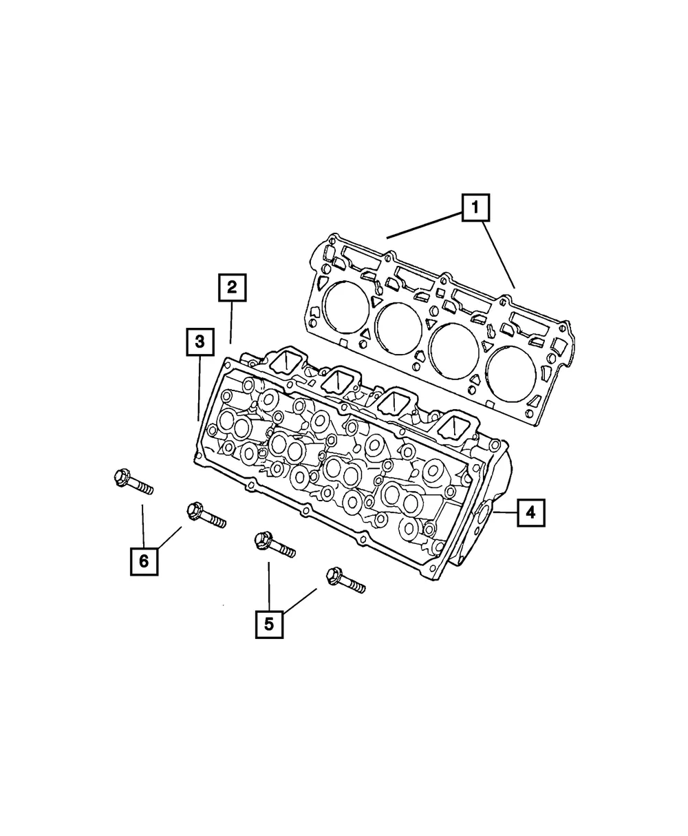 Cylinder Head - Driver's Side (LH) - Mopar (5143397AB)