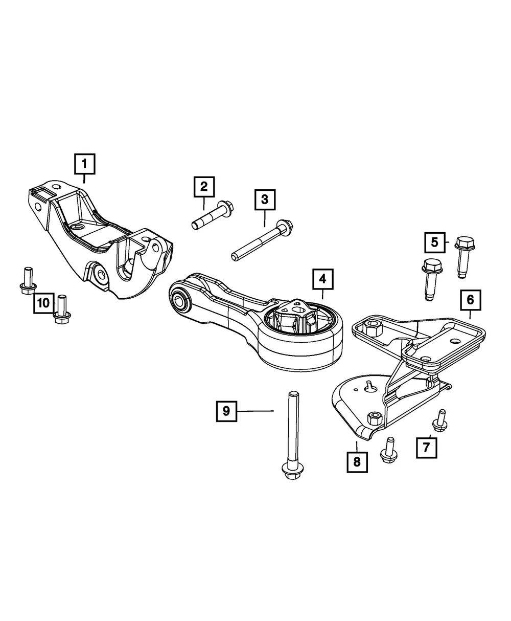 Engine Mount Bracket, Lower - Mopar (5147257ad)