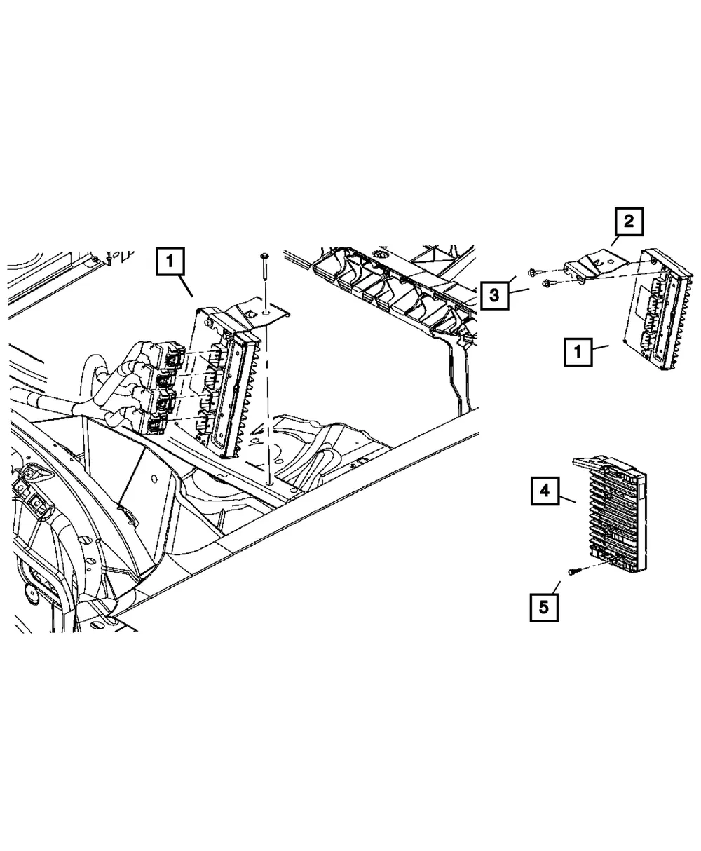 Transmission Control Module - Mopar (5150240AB) - view 6