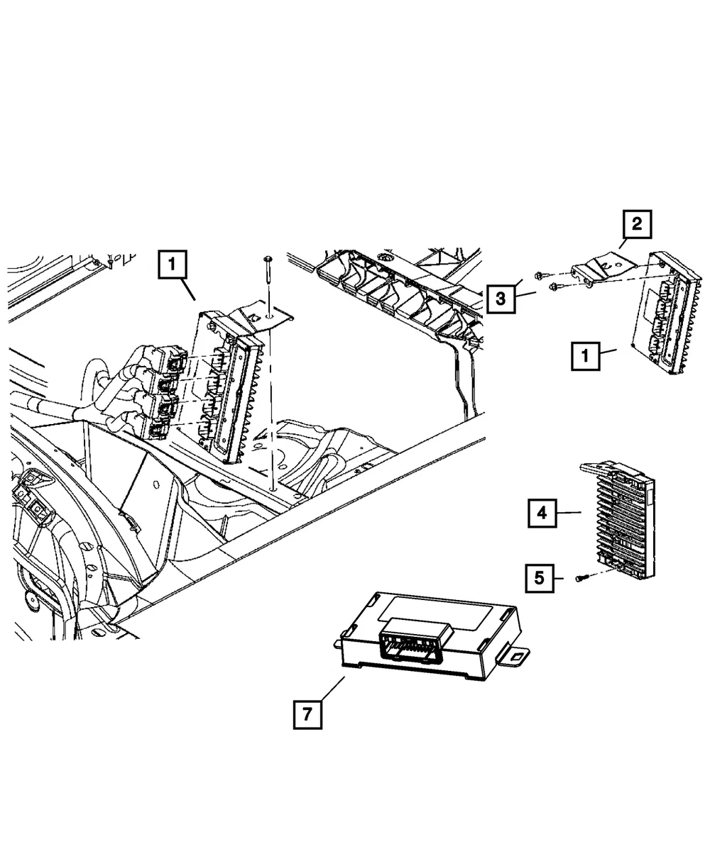 Transmission Control Module - Mopar (5150549AA) - view 2