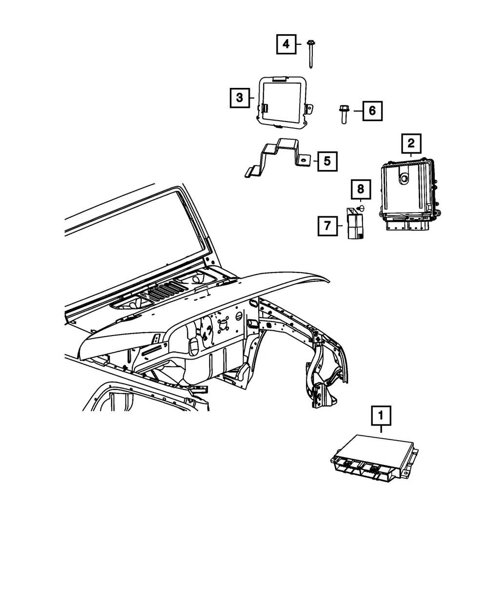 Transmission Control Module - Mopar (5150891ae)