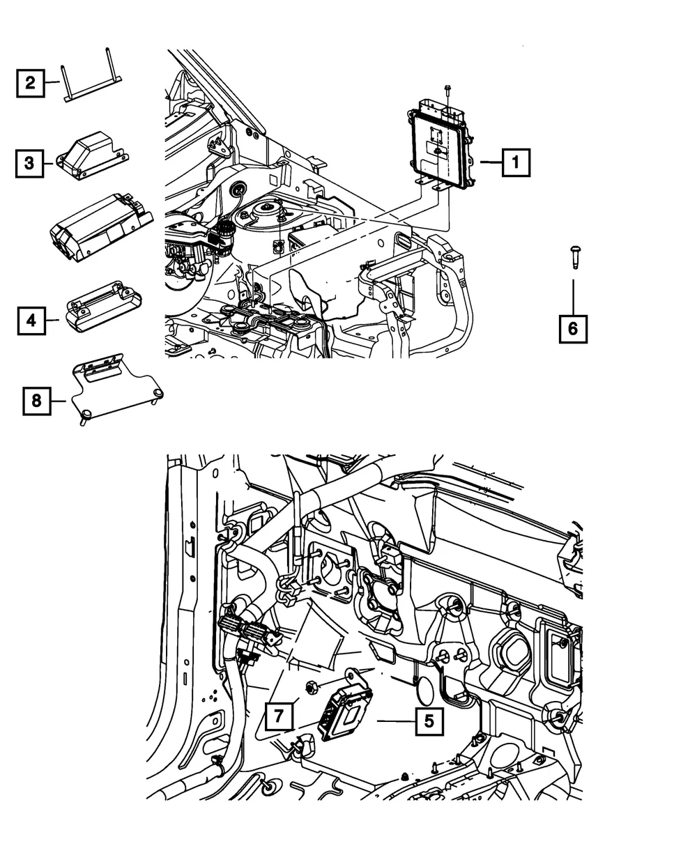 Transmission Control Module - Mopar (5150902af)