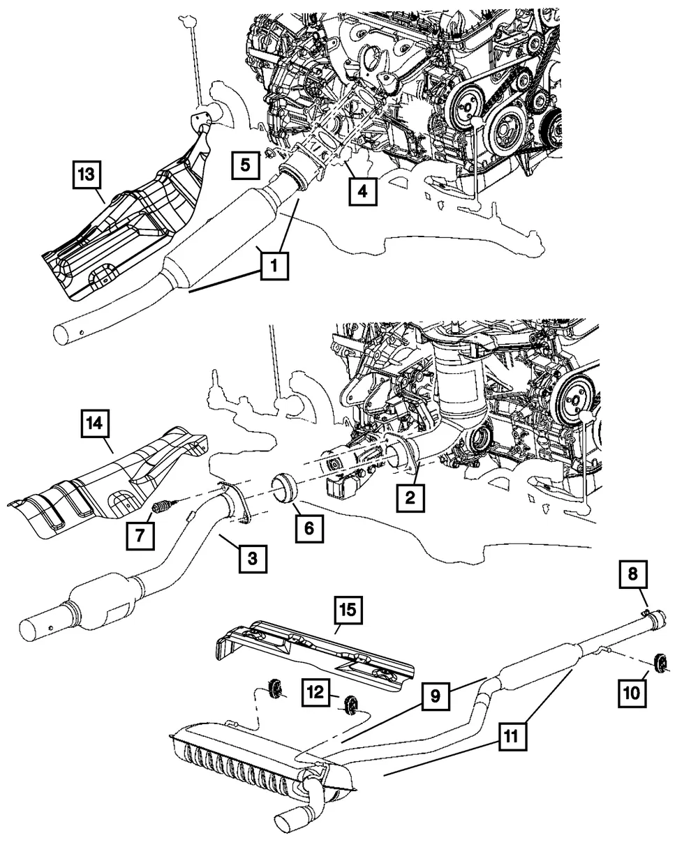 Catalytic Converter Gasket - Mopar (5181159ab)