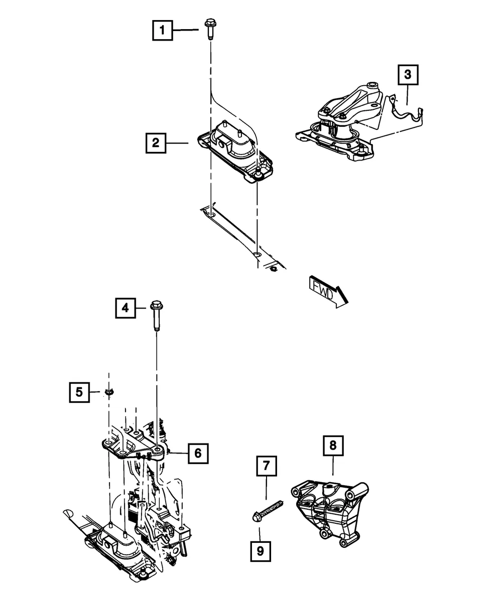 Engine Mount Bracket, Right Side - Mopar (5184322ae) - view 4