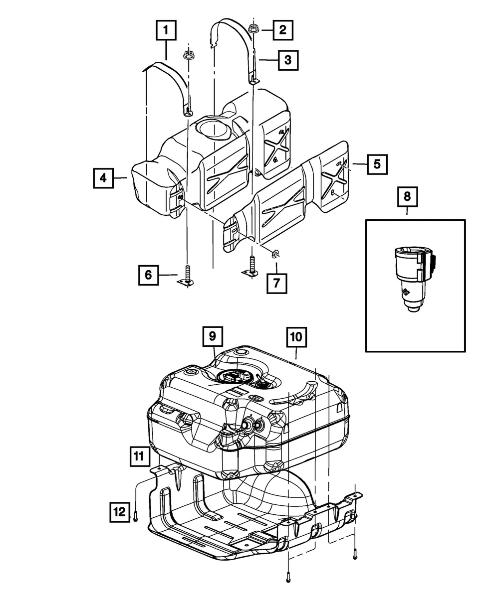 Fuel Pump Cap - Mopar (52014053AB)