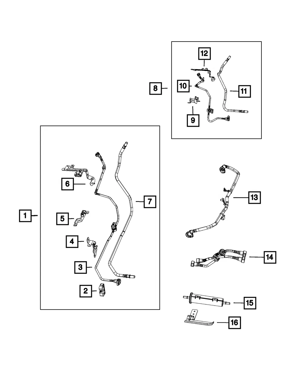 Fuel Line Bundle - Mopar (52030227ac)