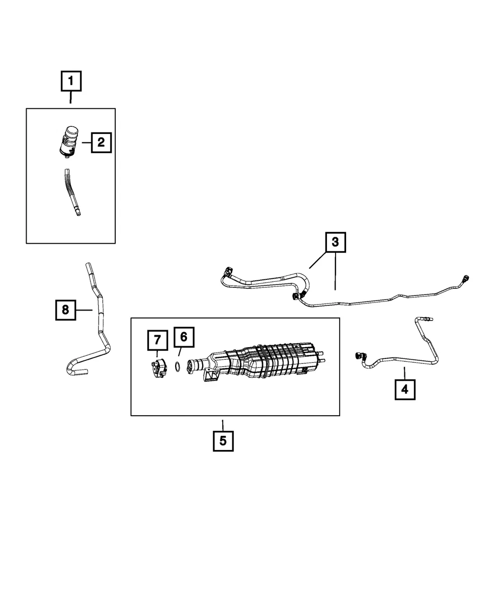 Fuel Line Bundle - Mopar (52030443ac) - view 3
