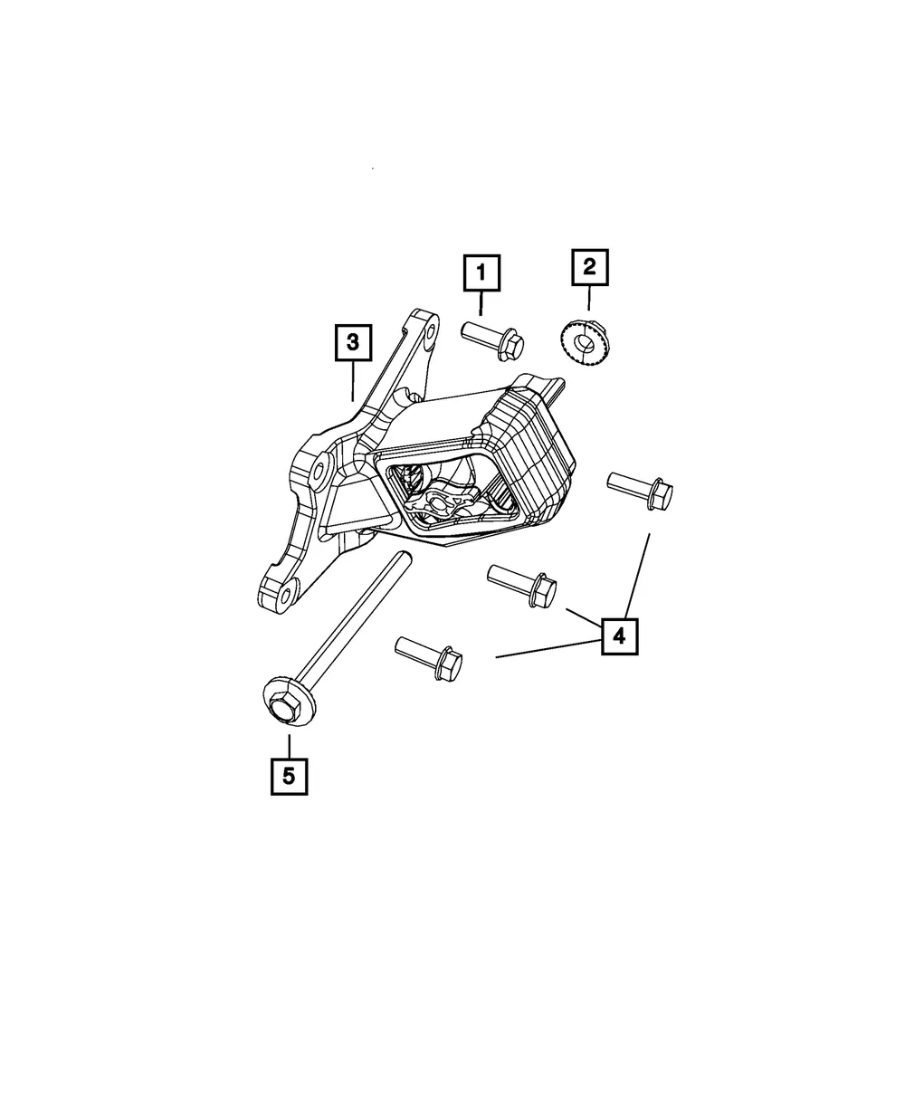 Engine Mount Isolator, Right - Mopar (52059940AD) - view 7