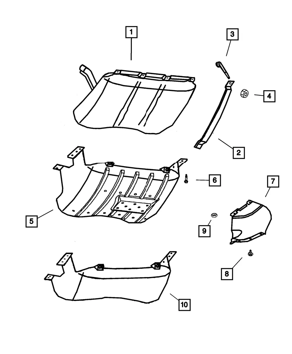Fuel Tank Strap - Mopar (52080142aa)