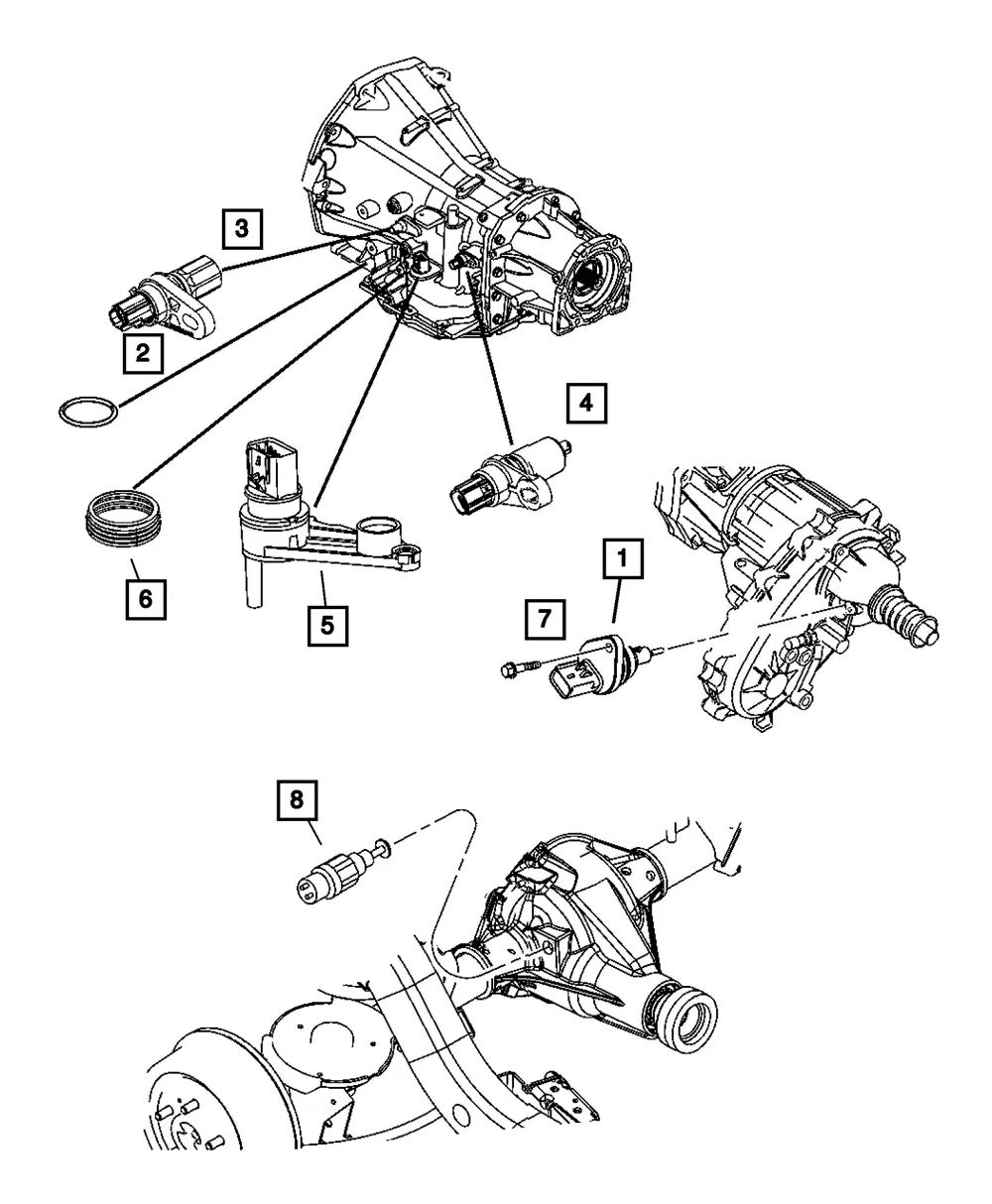 Axle Locker Sensor - Mopar (52104610AA) - view 4