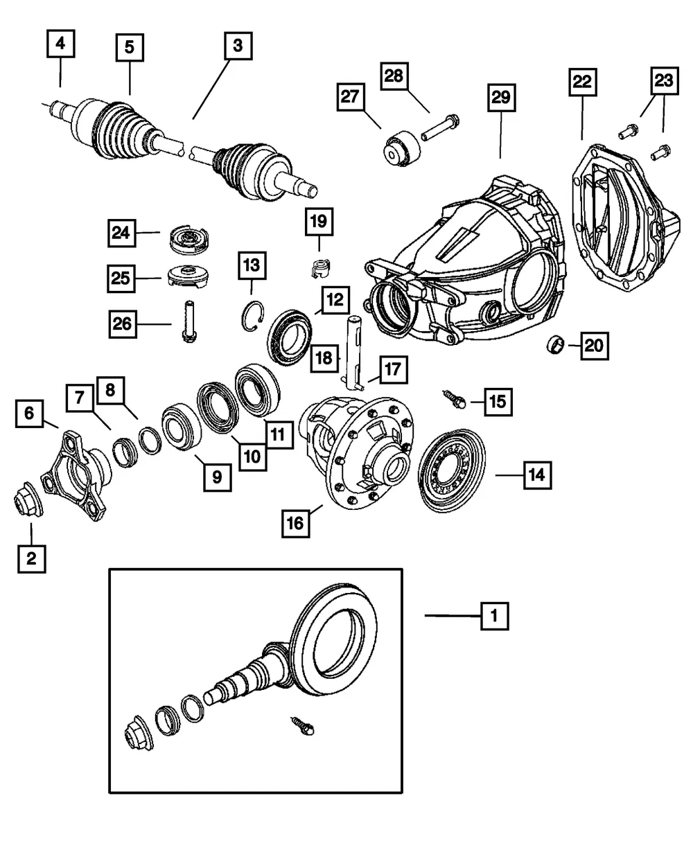 Differential Case - Mopar (52114397AC)