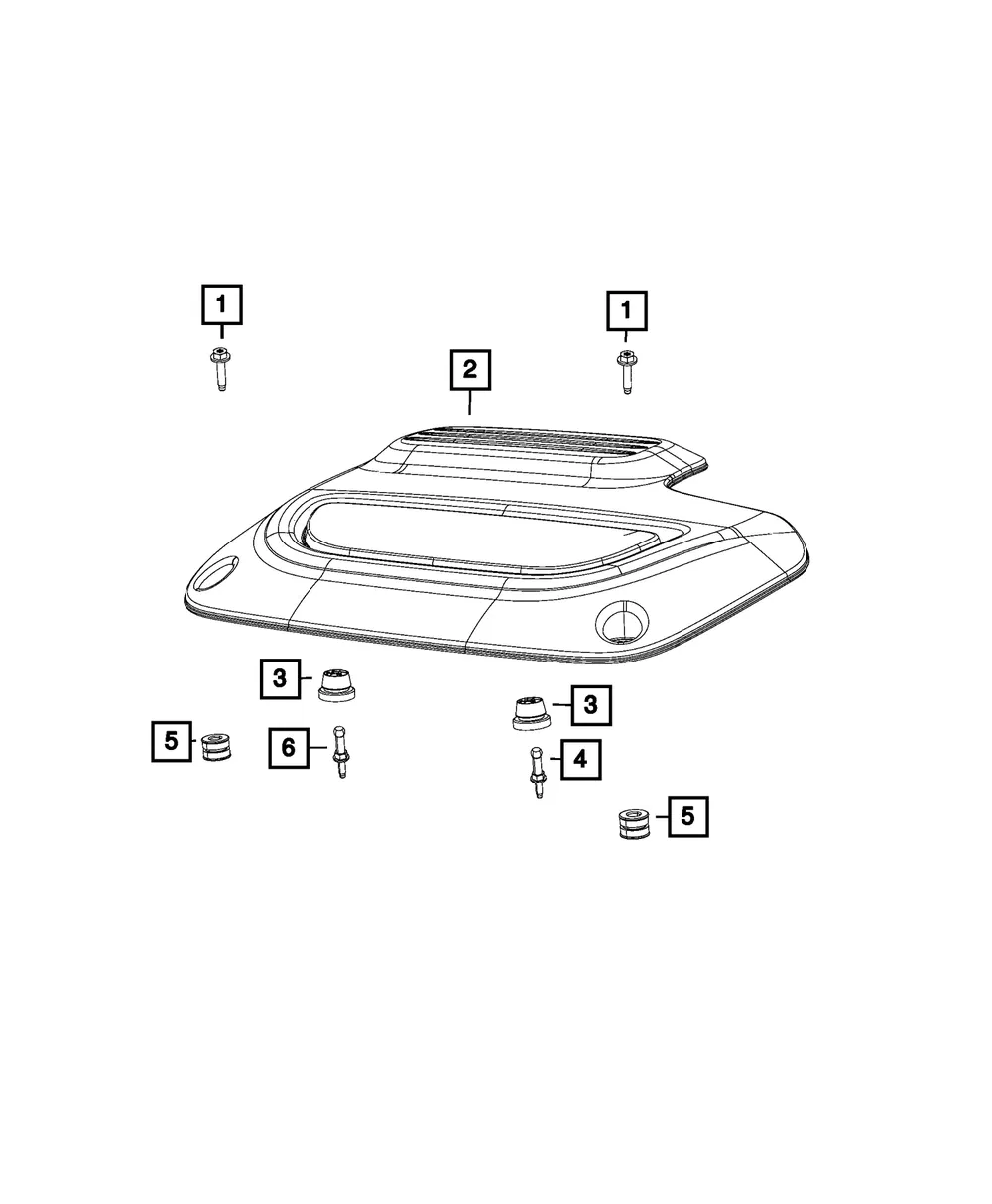 Engine Cover - Mopar (5281384af) - view 4