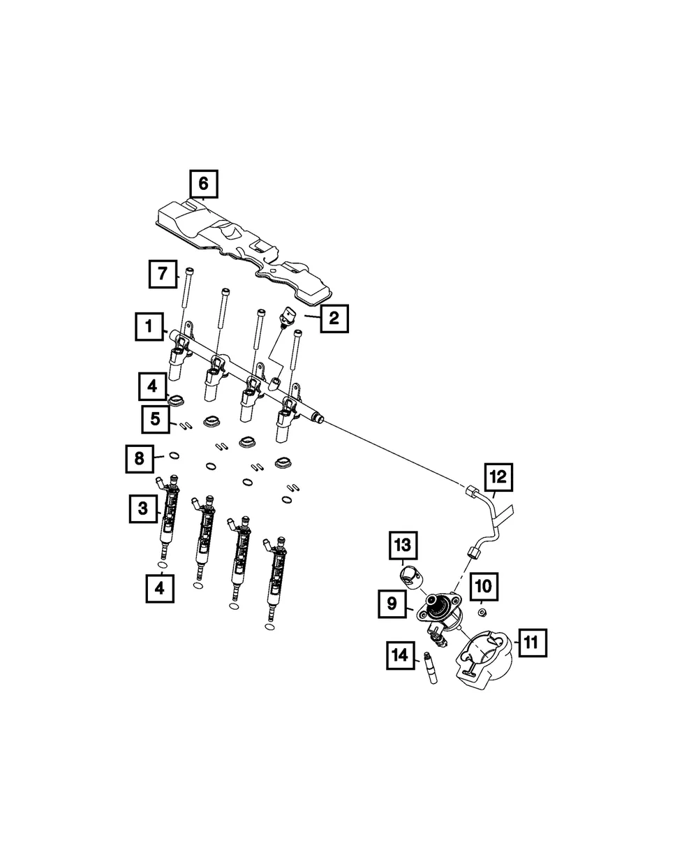 Fuel Injector - Mopar (5281483aa) - view 3