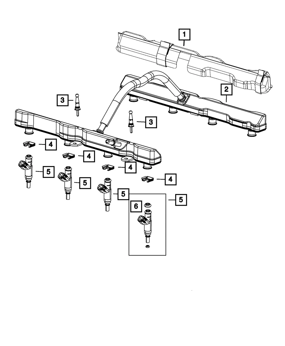 Fuel Injector - Mopar (5281568aa) - view 3