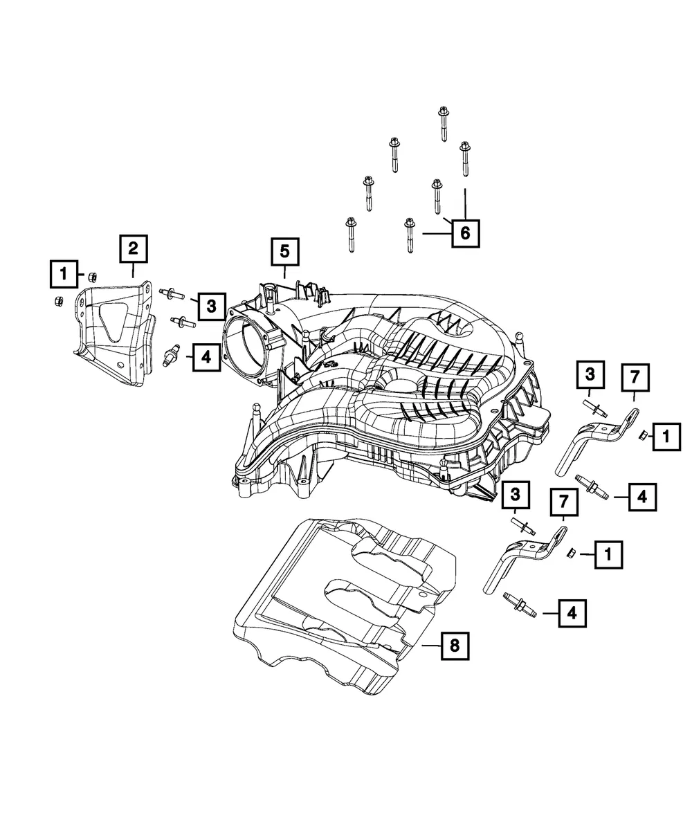 Intake Manifold Bracket - Mopar (5281886aa) - view 5