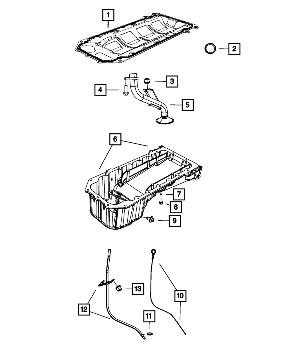 Engine Oil Pan - Mopar (53010814aa) - view 5