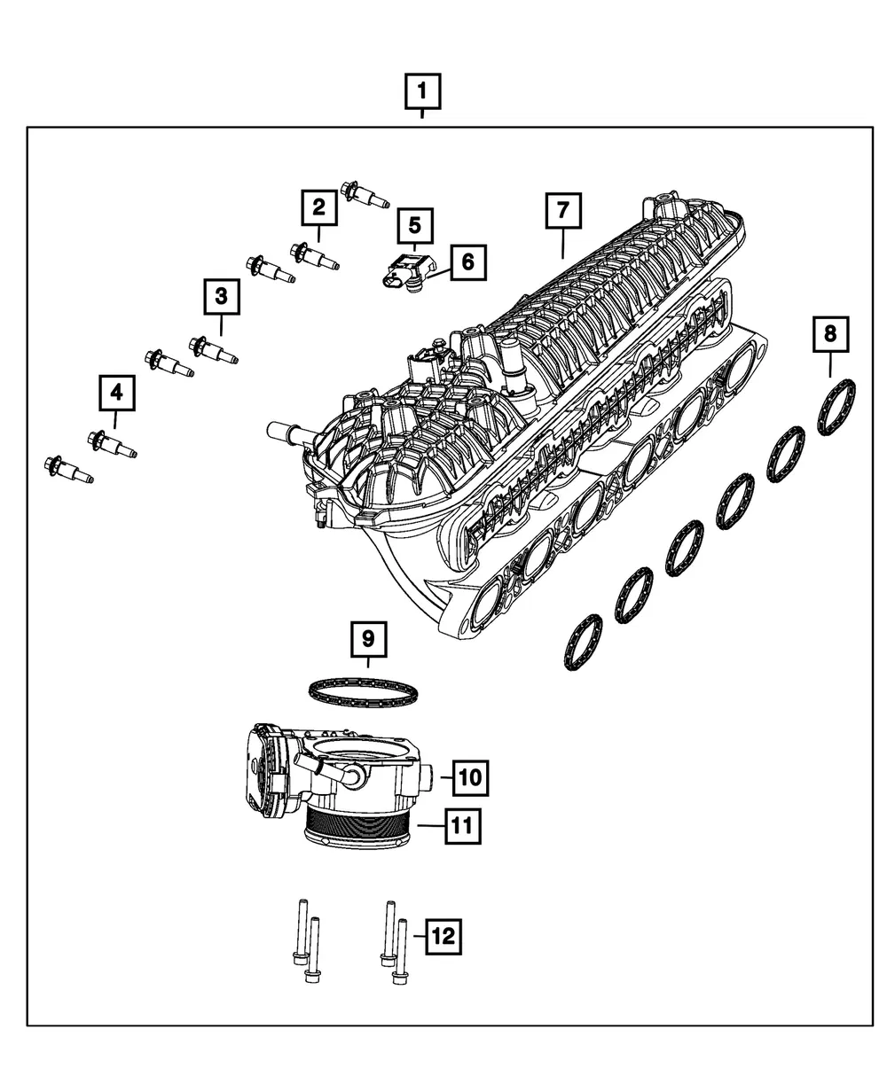 Intake Manifold - Mopar (53010907AH)