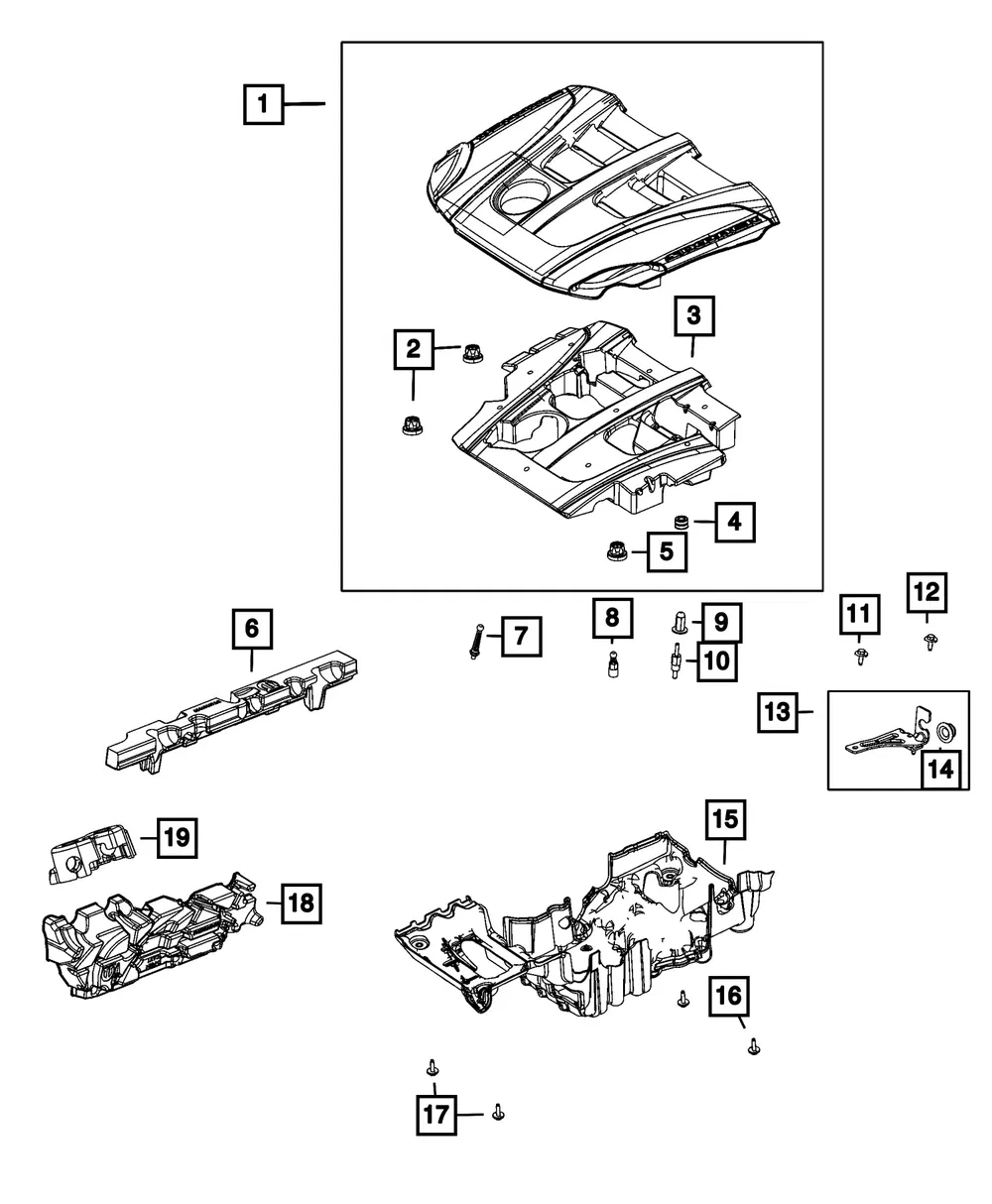 Engine Cover - Mopar (53011661AB)