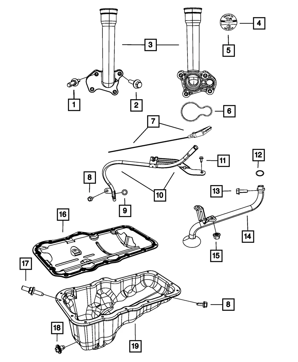 Engine Oil Level Indicator - Mopar (53021026AJ) - view 7