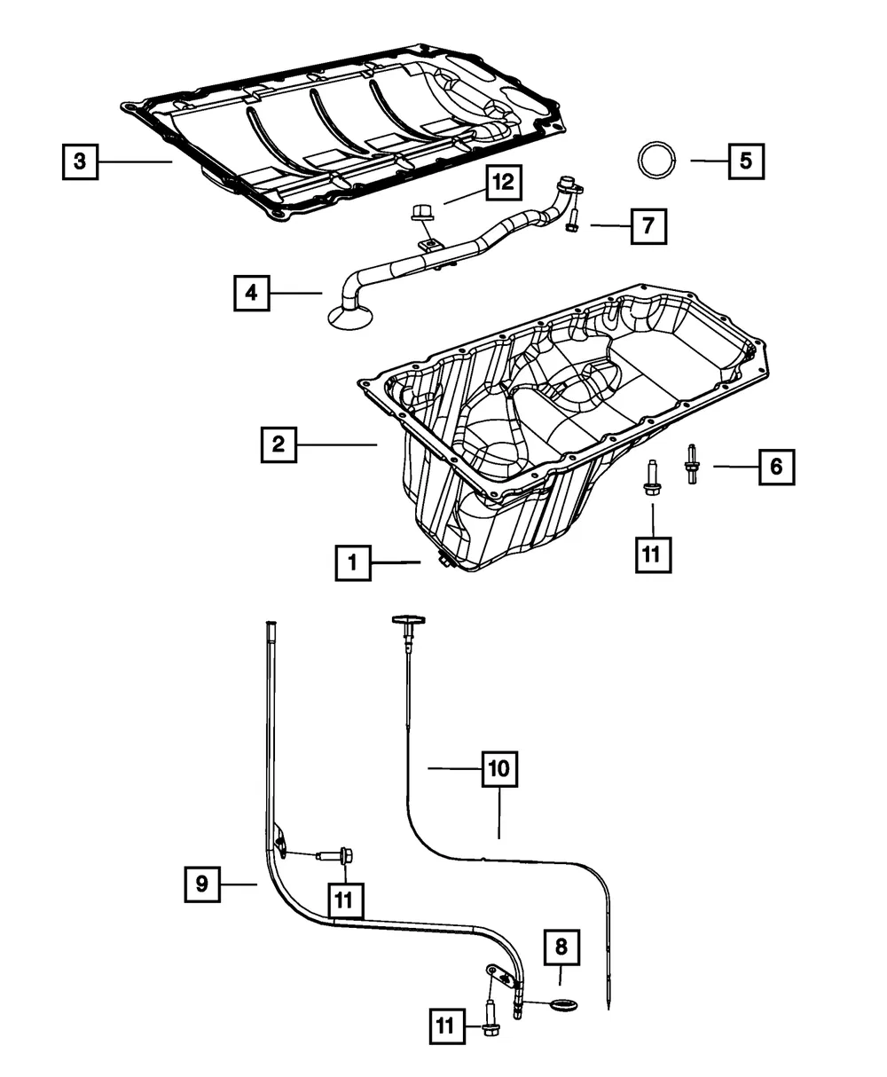 Engine Oil Level Indicator - Mopar (53021321AC) - view 8
