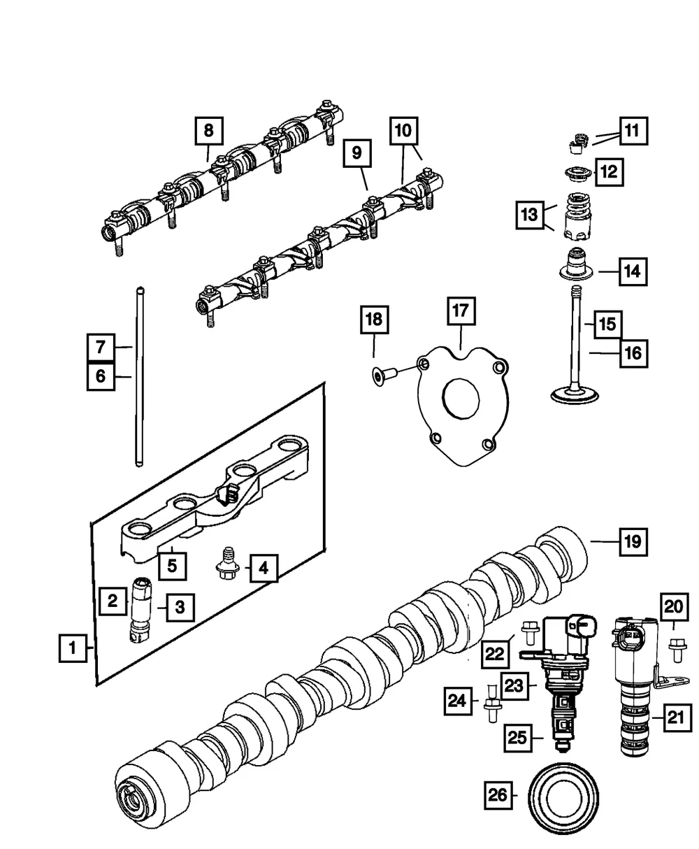 Engine Camshaft - Mopar (53022372AA) - view 8