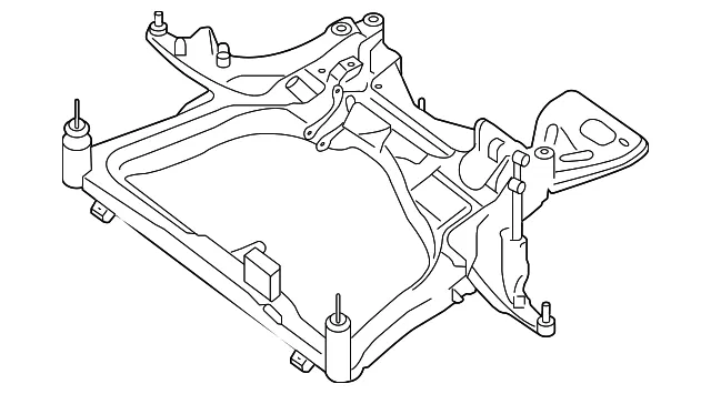 Engine Cradle - Nissan (54400-9HS0B) - view 2