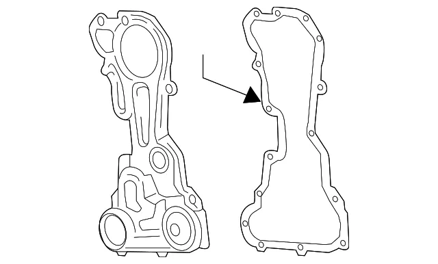 Front Engine Cover - GM (55489569) - view 3