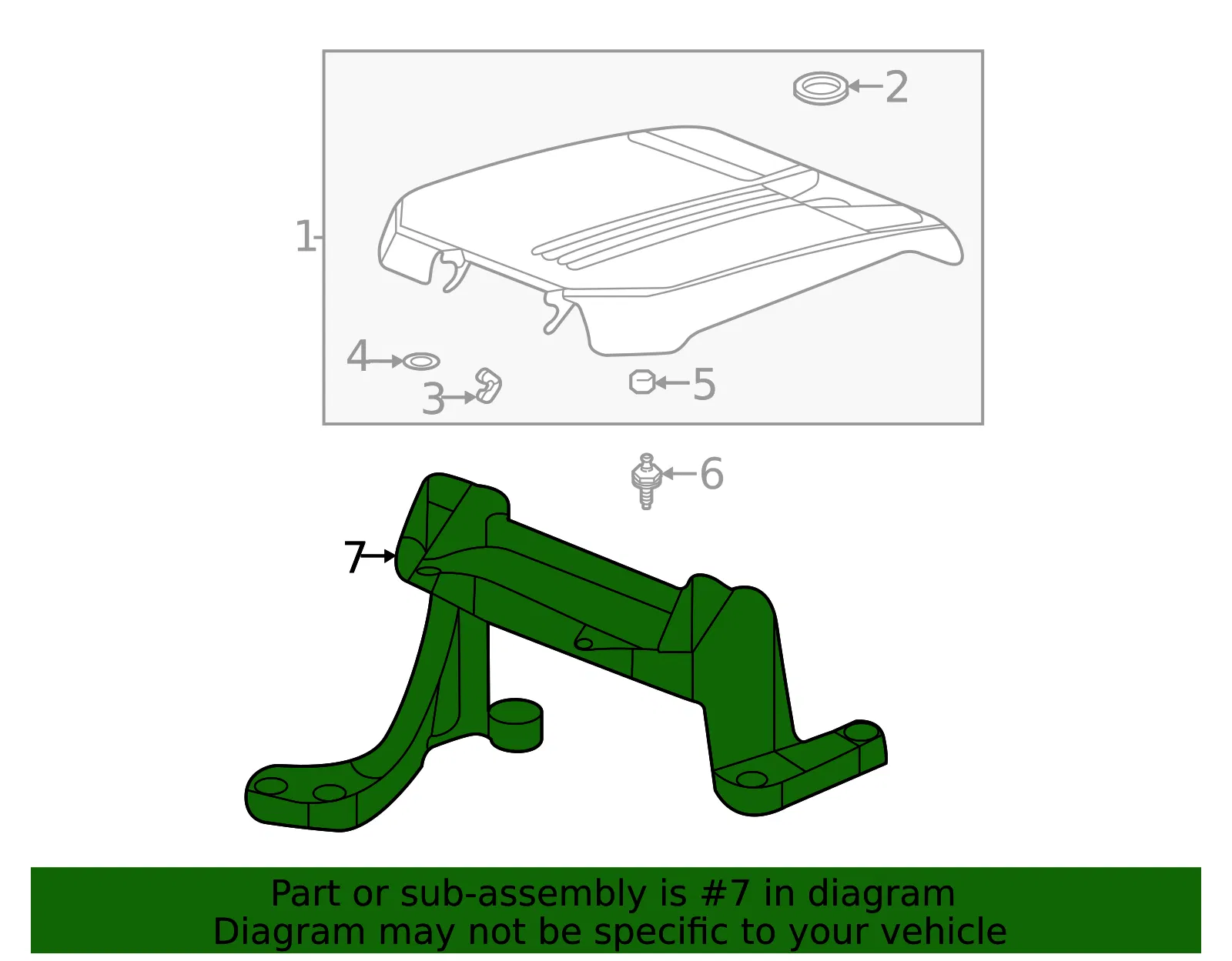 Upper Intake Manifold Bracket - GM (55511487) - view 3