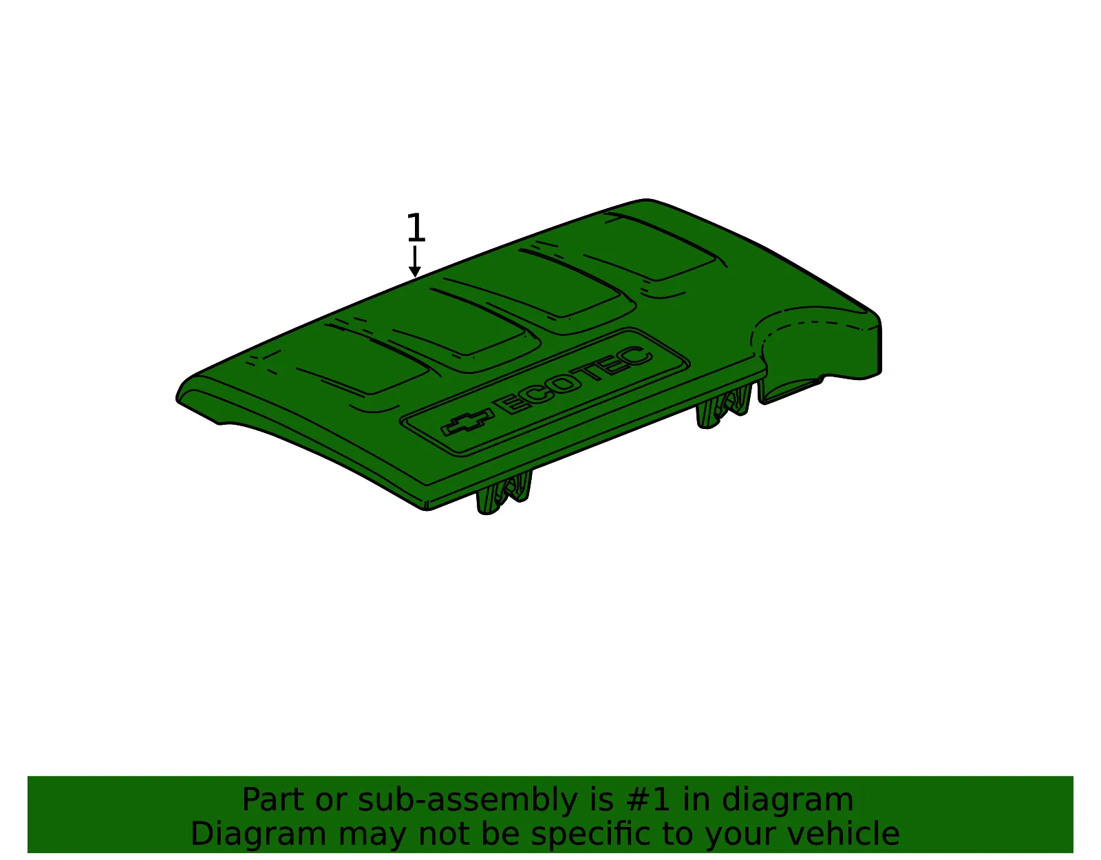 Engine Cover - GM (55568393) - view 3