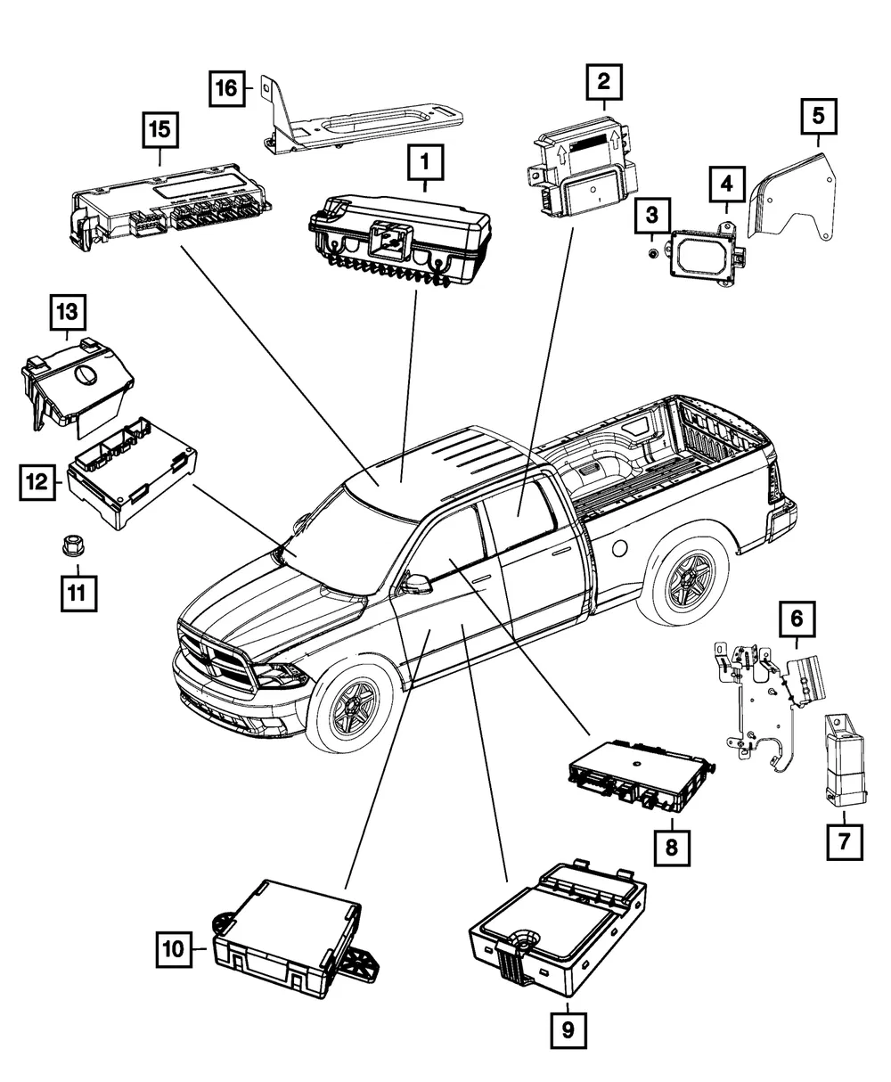 Transfer Case Control Module - Mopar (56029590AF) - view 4