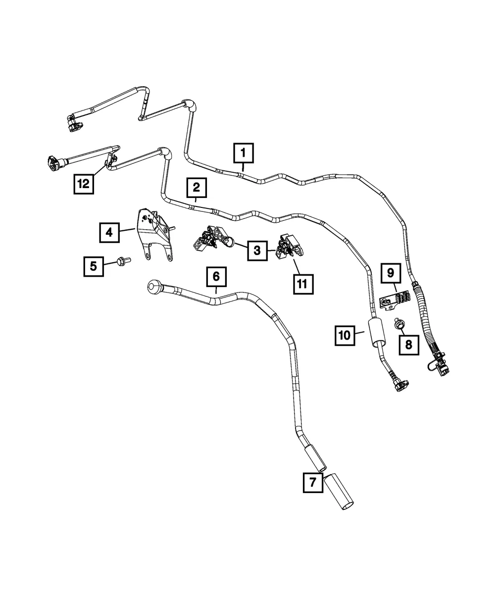 Fuel Line Bracket - Mopar (57008562aa)